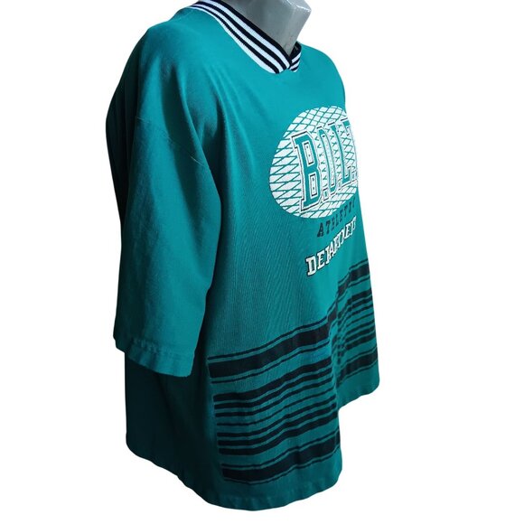 Puff Big Vintage T-shirt Mens Medium 90s Print Lightning B.O.L.T. Hip Hop Green - Picture 2 of 6